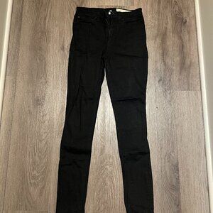 Rag & Bone Nina High Rise Ankle Skinny - Black